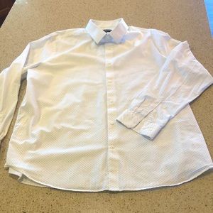 Express Men’s Button-Down White Dress Shirt - XXL